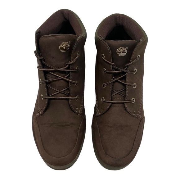 Timberland Timbuk2 Brown Leather Olive Lace Up Comfort Chukka Boots Women’s 10 - Picture 5 of 16